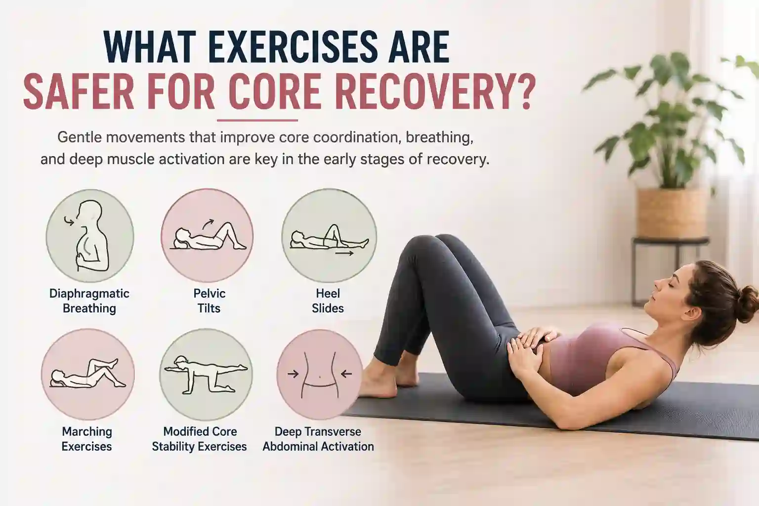 Which exercises may help diastasis recti Ilkeston?